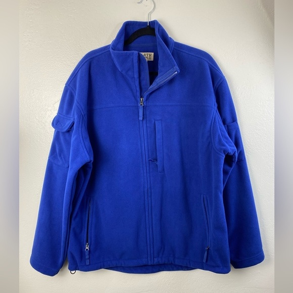 Duluth Trading Fleece Full Zip Blue Gorpcore Outdoor Jacket Men’s Large - Picture 14 of 14